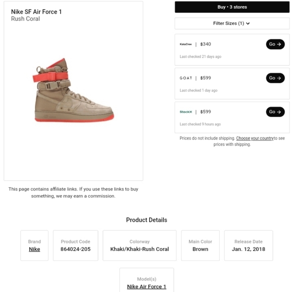 Nike Air Force 1 Utility Hi Top 11½W/10M - Picture 8 of 8